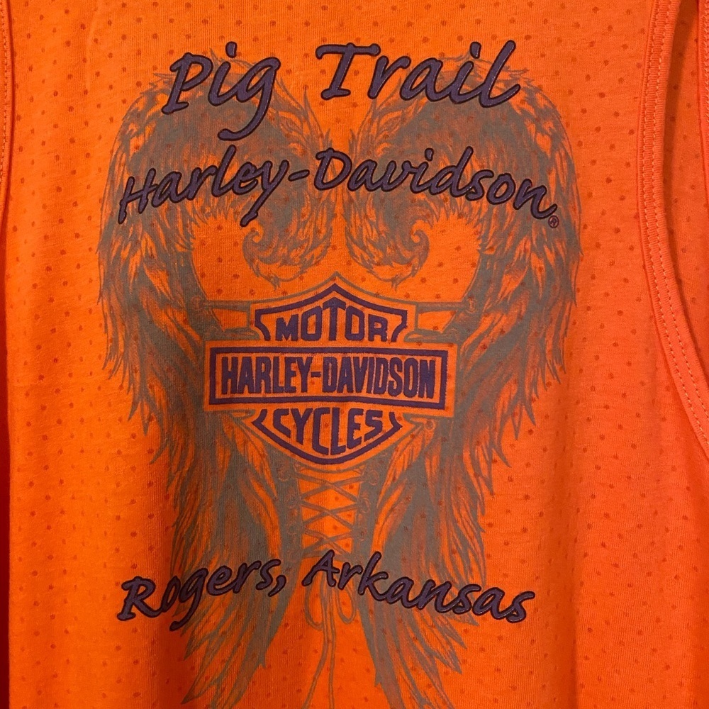 Harley Davidson women’s Tank The Pig Trail size XL - Picture 4 of 4
